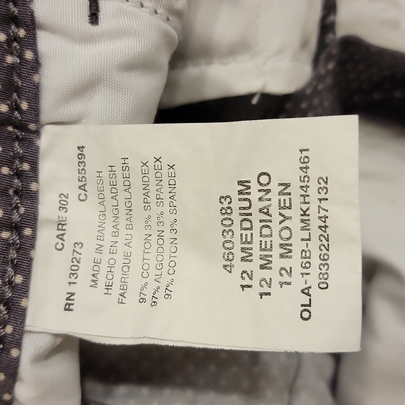 lee gray polka dots capri size 12 medium - Picture 9 of 14